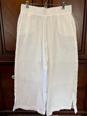 L.L. Bean Cloud Gauze Wide Leg Pants